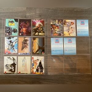 Star Wars Galaxy Select Series One Collectible Trading Cards ( Incomplete)